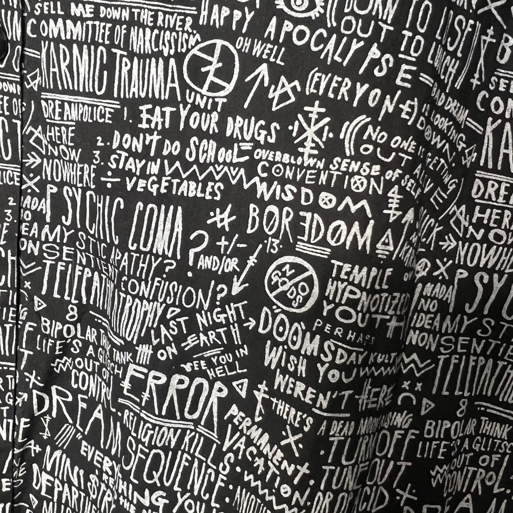 Disturbia Black and White Graphic Dress - Picture 2 of 7